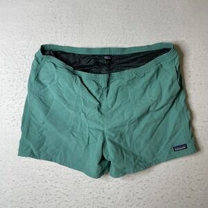 Patagonia Baggies Shorts Mens XL Green 5 Inseam Nylon Mesh Lined Swim Trunks